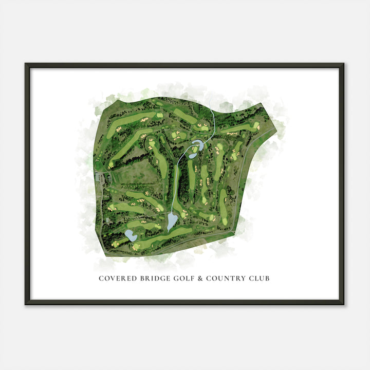 Print of Covered Bridge Golf & Country Club Classic Map