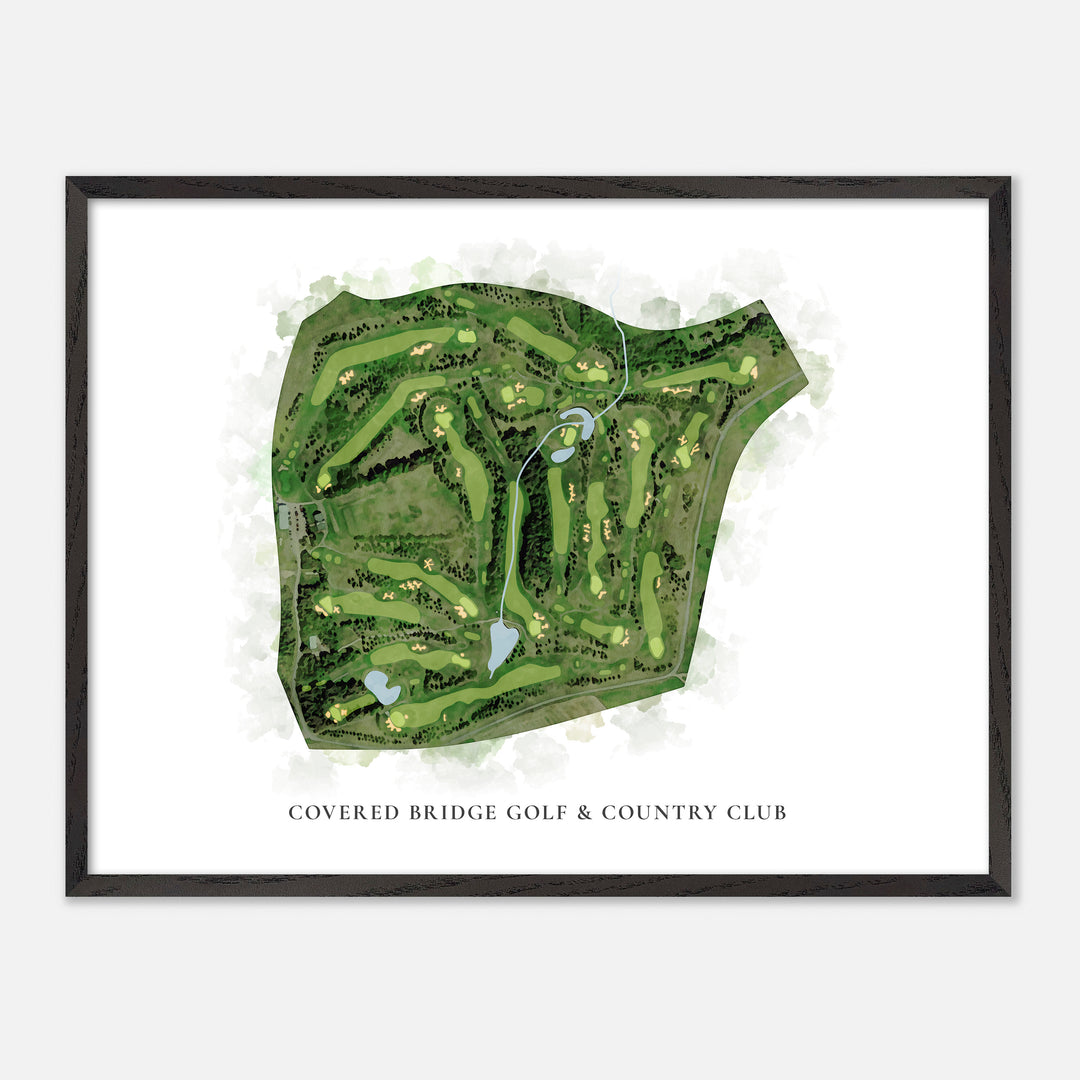 Print of Covered Bridge Golf & Country Club Classic Map