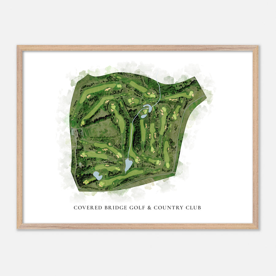 Print of Covered Bridge Golf & Country Club Classic Map