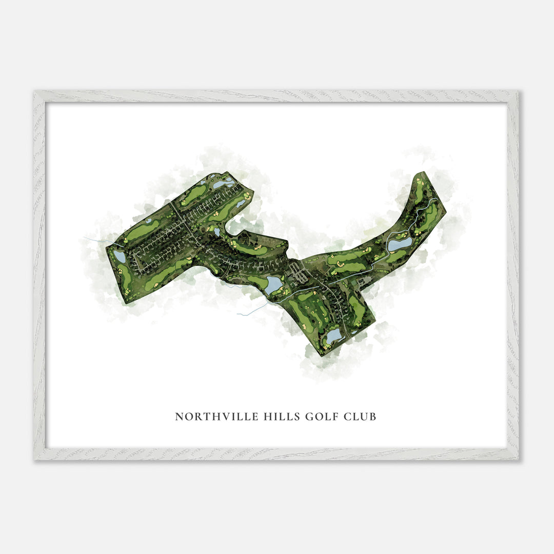 Print of Northville Hills Golf Club Classic Map