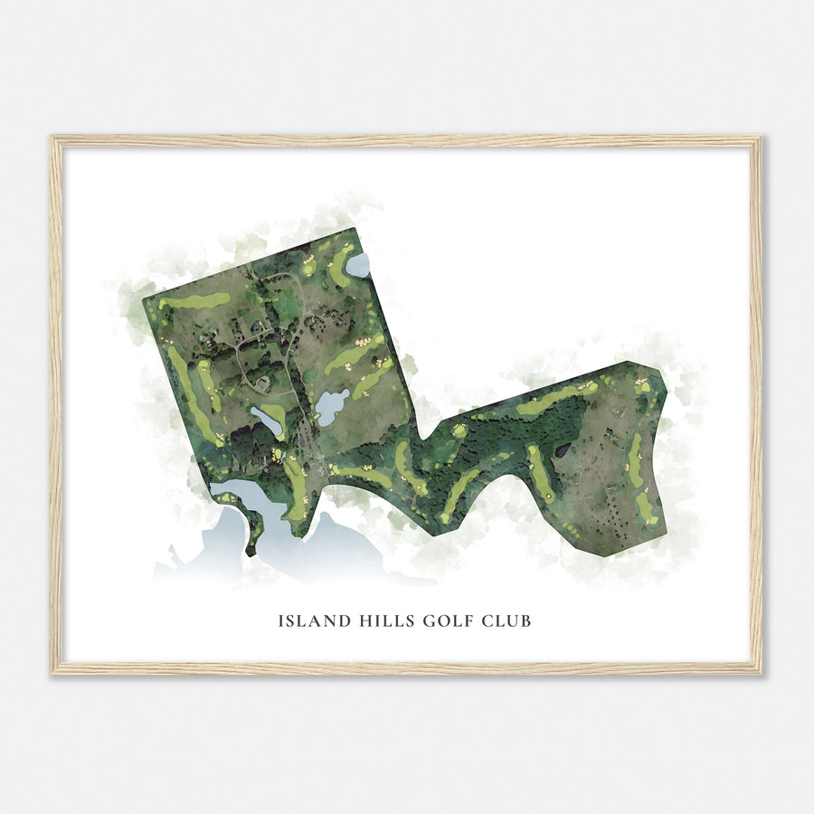 Print of Island Hills Golf Club Classic Map