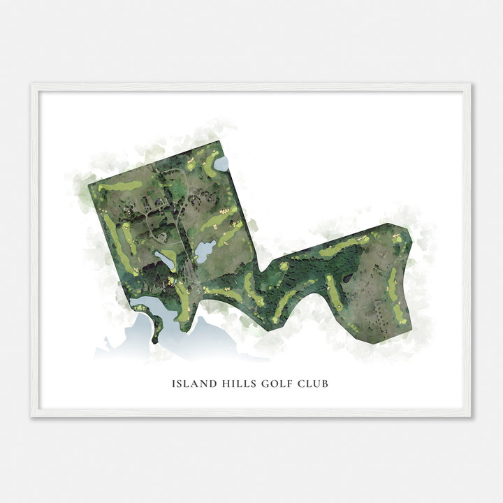 Print of Island Hills Golf Club Classic Map