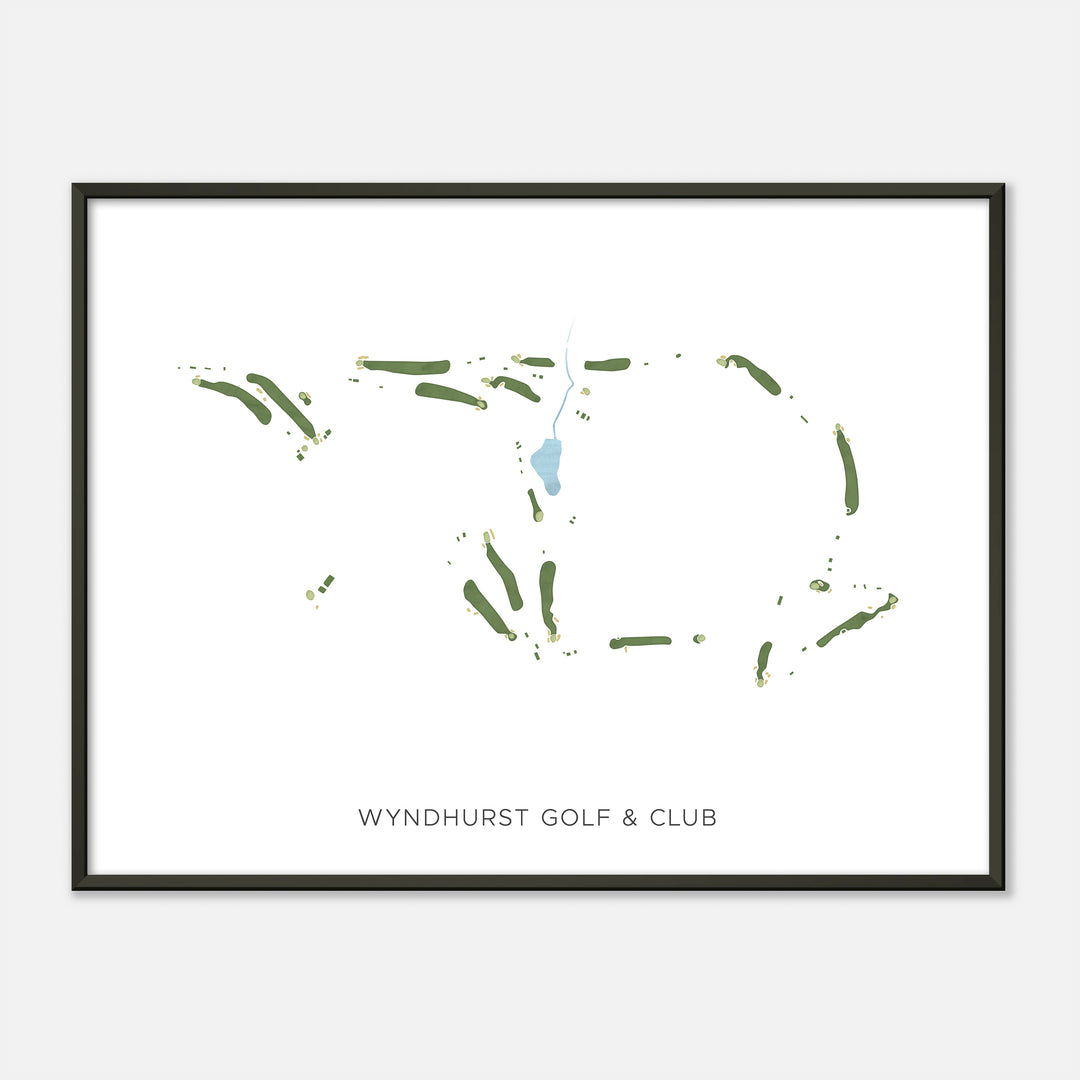 Print of Wyndhurst Golf & Club Modern Map