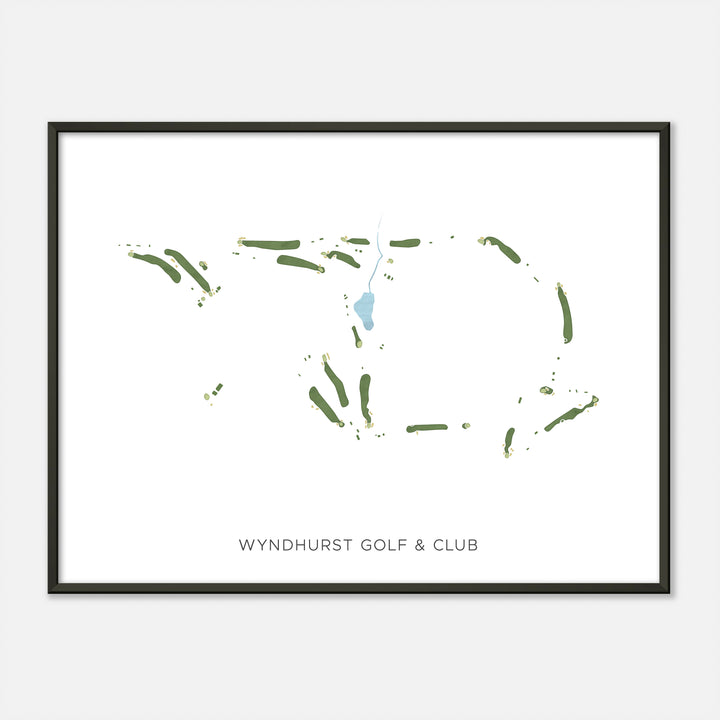 Print of Wyndhurst Golf & Club Modern Map