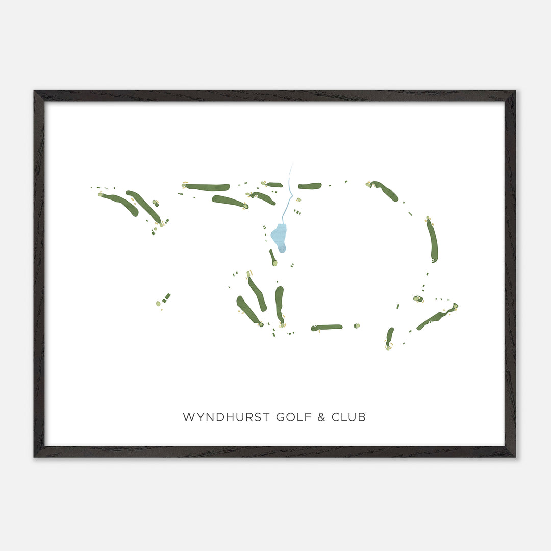 Print of Wyndhurst Golf & Club Modern Map