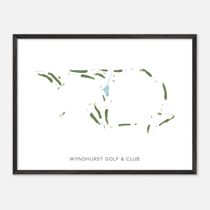 Print of Wyndhurst Golf & Club Modern Map