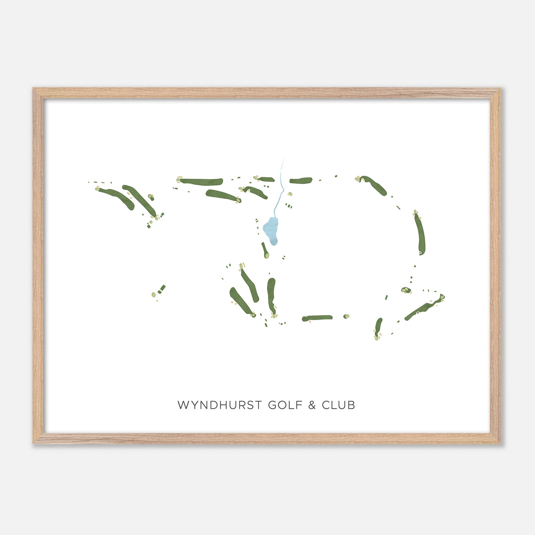 Print of Wyndhurst Golf & Club Modern Map