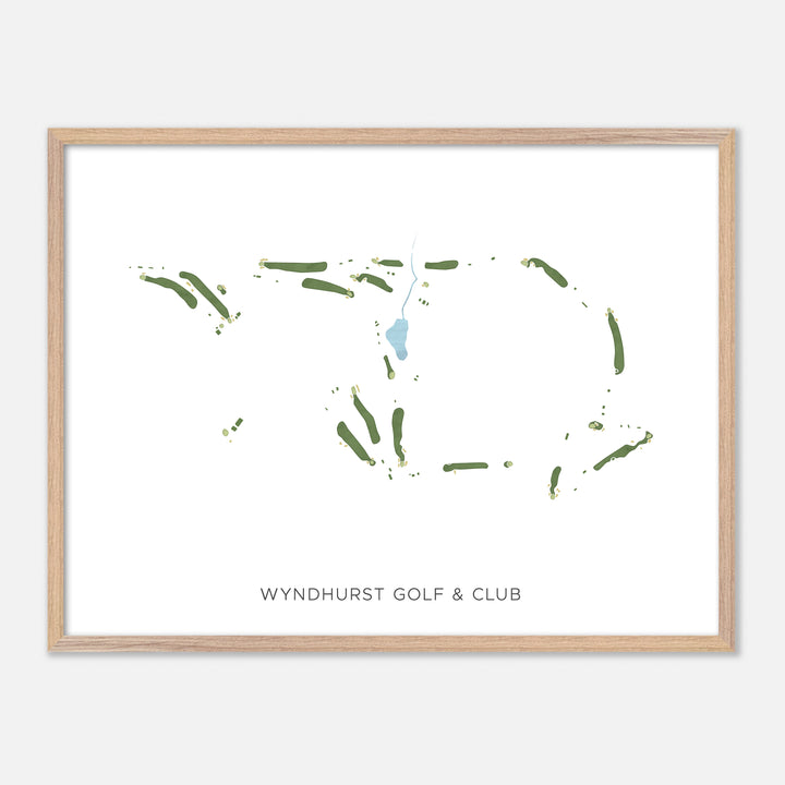 Print of Wyndhurst Golf & Club Modern Map