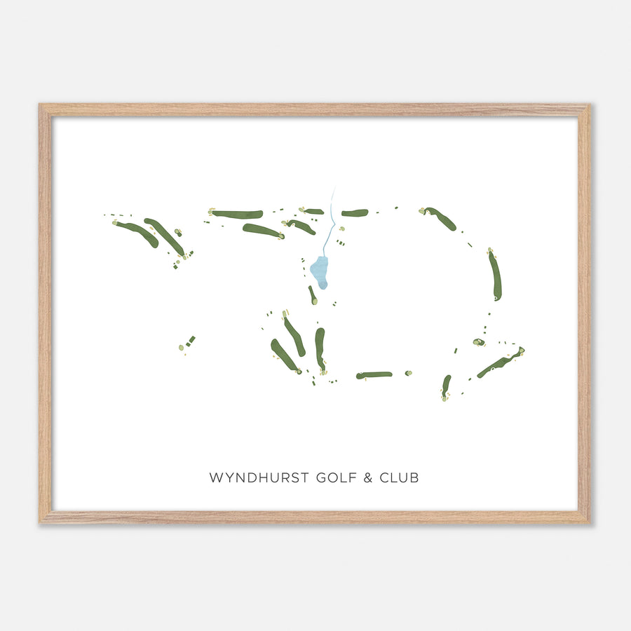 Print of Wyndhurst Golf & Club Modern Map