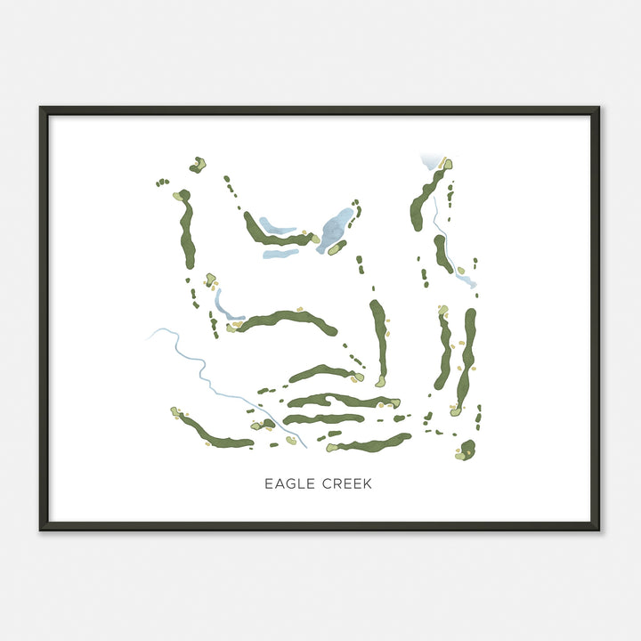 Print of Eagle Creek Modern Map
