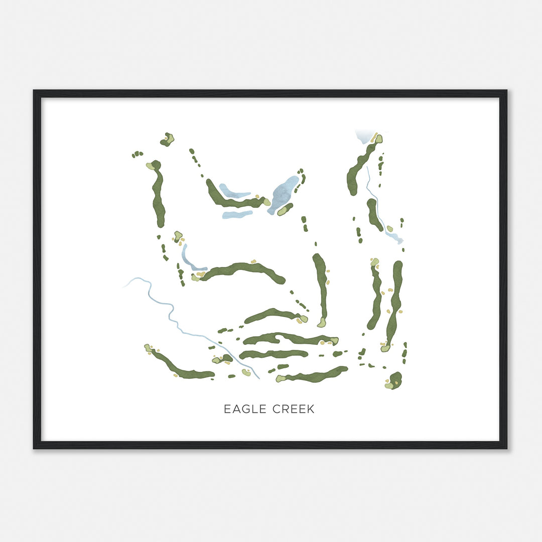 Print of Eagle Creek Modern Map