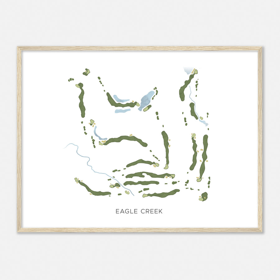 Print of Eagle Creek Modern Map