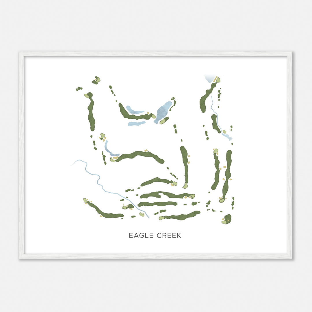 Print of Eagle Creek Modern Map