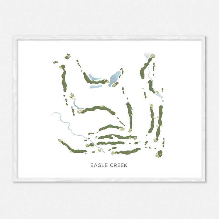 Print of Eagle Creek Modern Map
