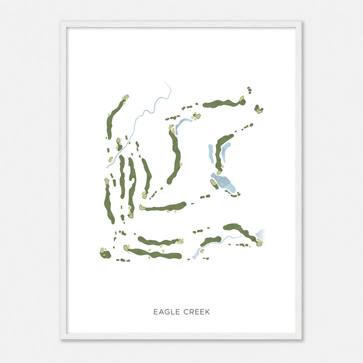 Print of Eagle Creek Modern Map