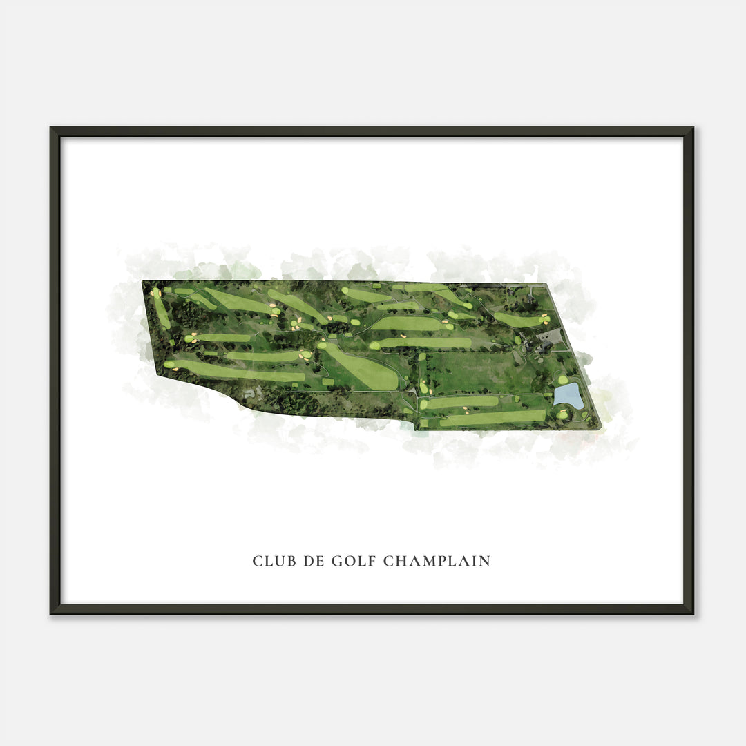 Print of Club De Golf Champlain Classic Map