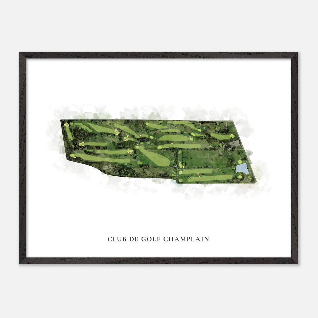 Print of Club De Golf Champlain Classic Map