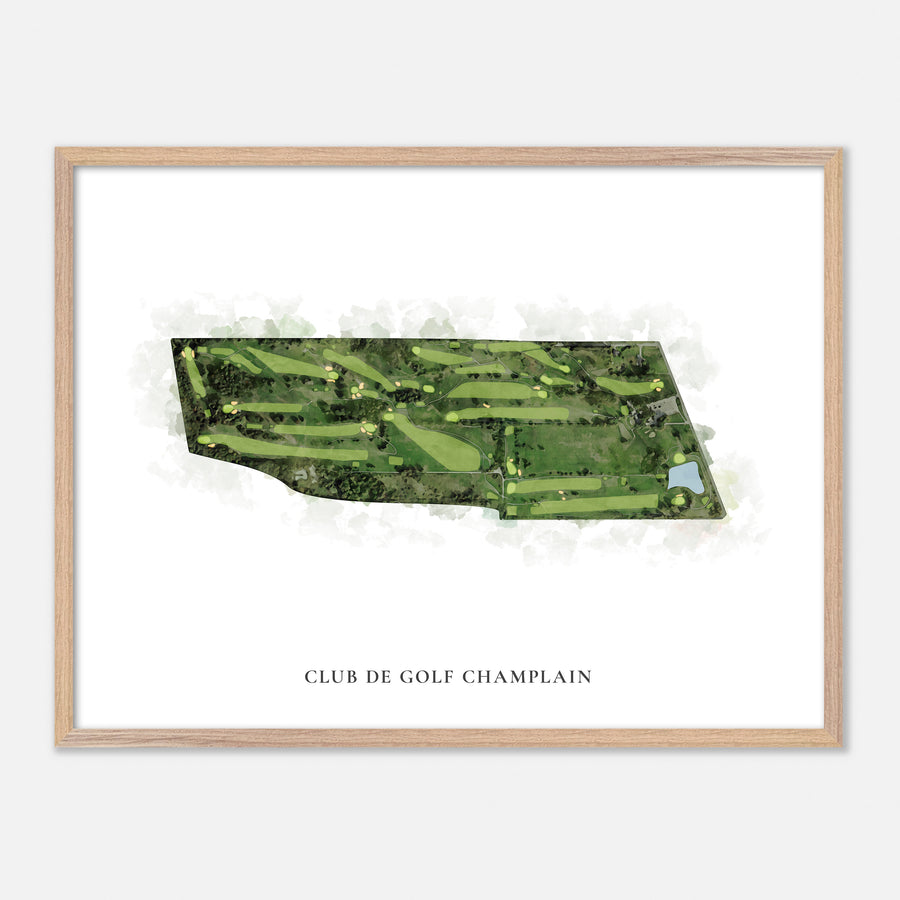 Print of Club De Golf Champlain Classic Map