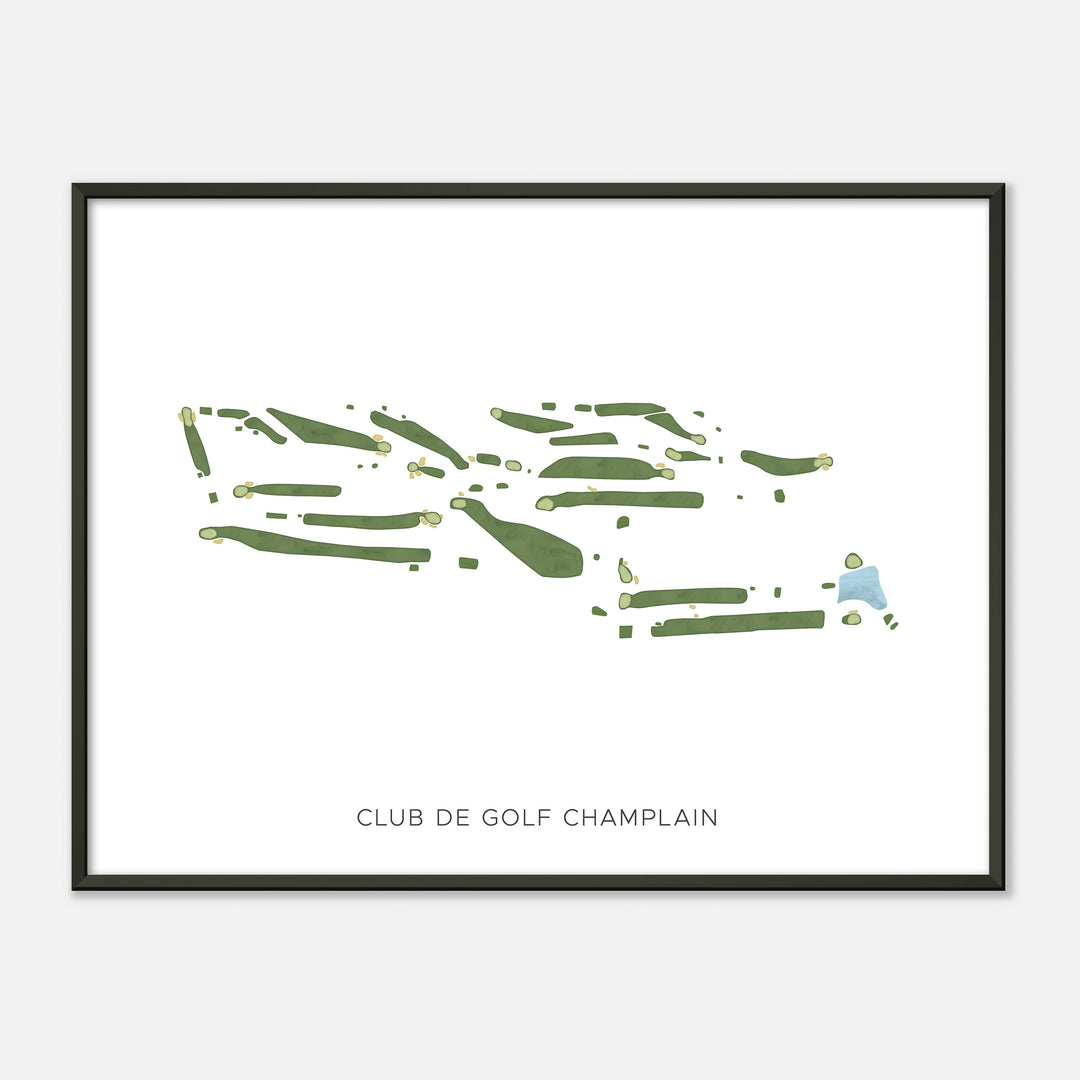 Print of Club De Golf Champlain Modern Map