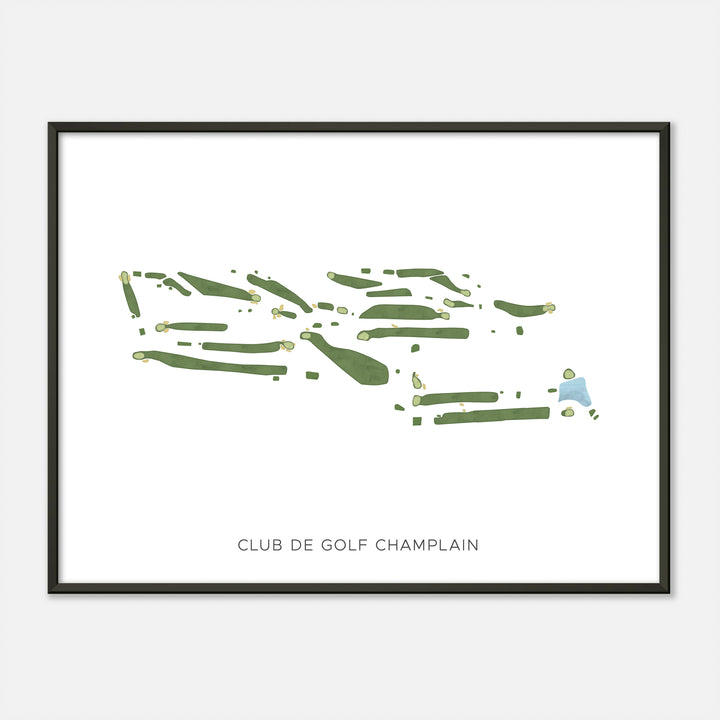 Print of Club De Golf Champlain Modern Map