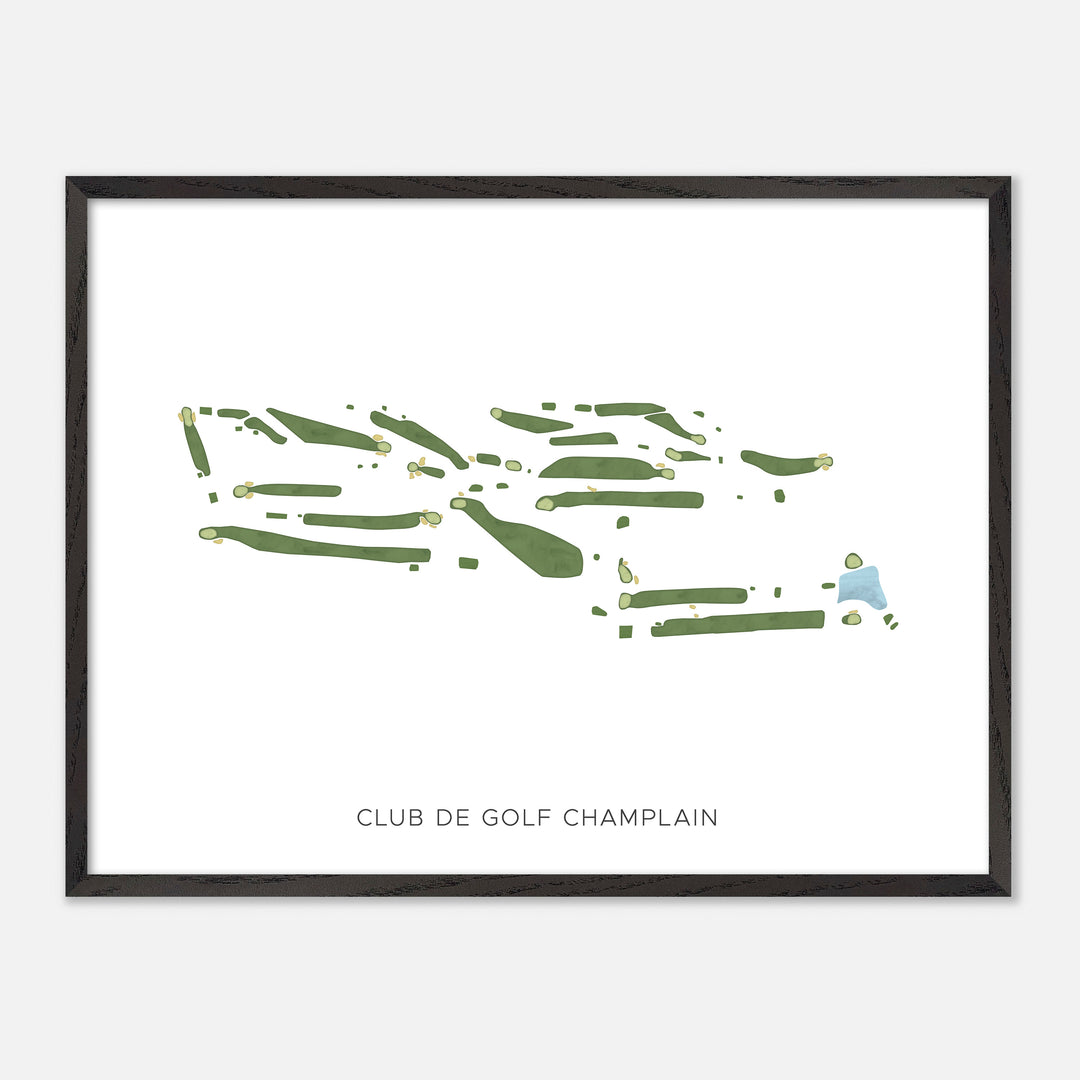 Print of Club De Golf Champlain Modern Map