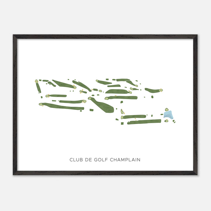 Print of Club De Golf Champlain Modern Map