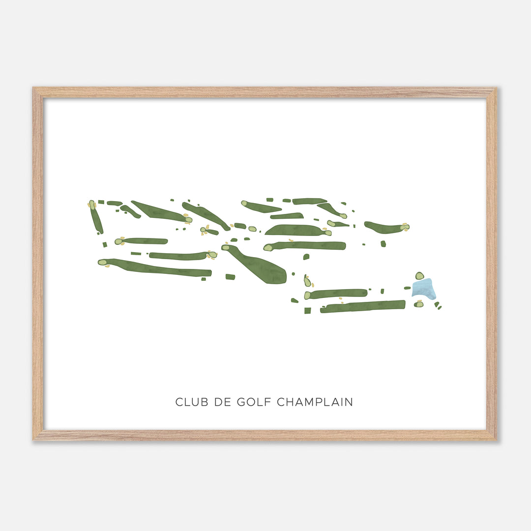 Print of Club De Golf Champlain Modern Map