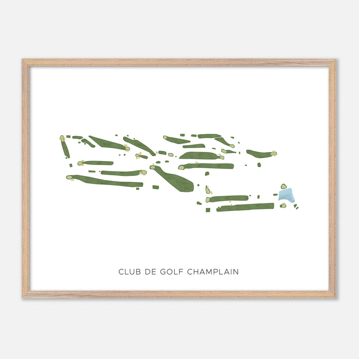 Print of Club De Golf Champlain Modern Map