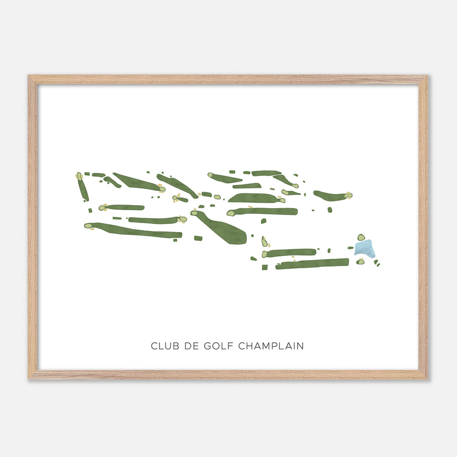 Print of Club De Golf Champlain Modern Map