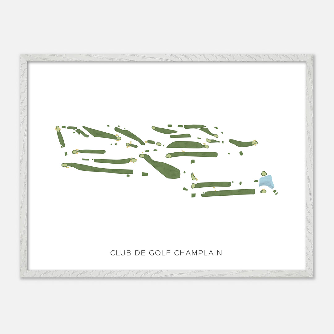 Print of Club De Golf Champlain Modern Map