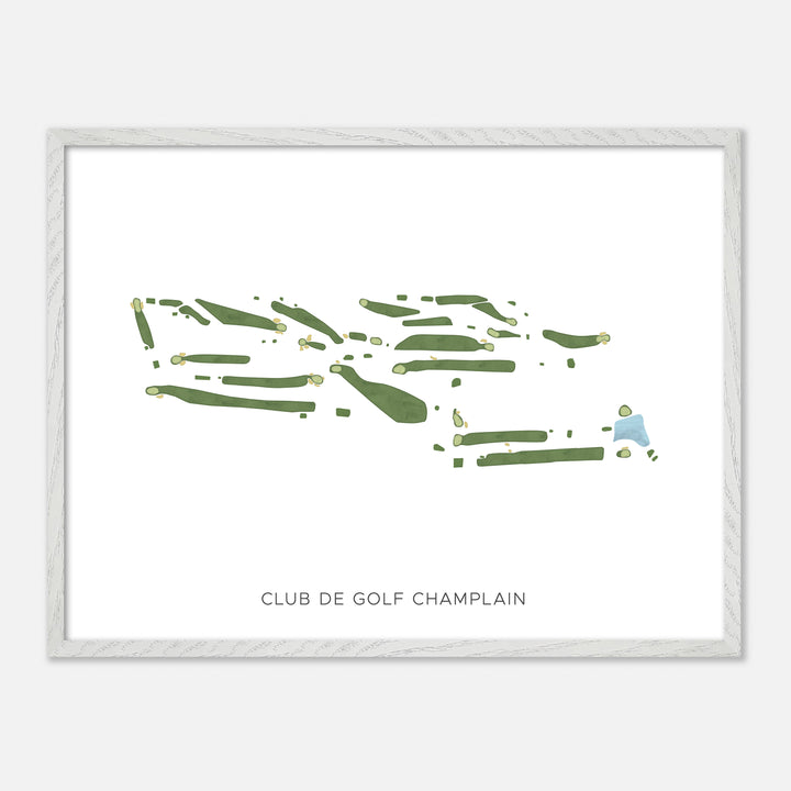 Print of Club De Golf Champlain Modern Map