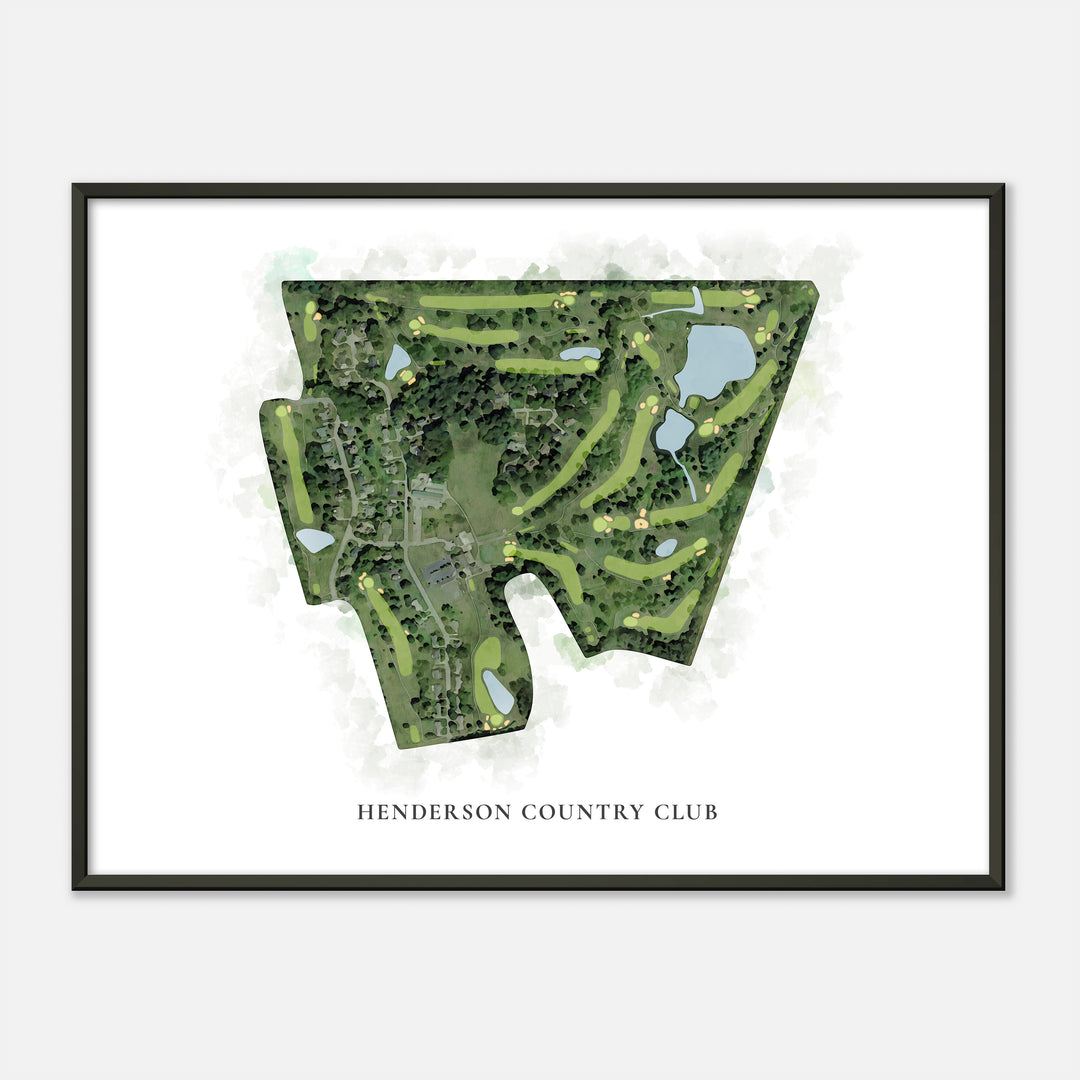 Print of Henderson Country Club Classic Map