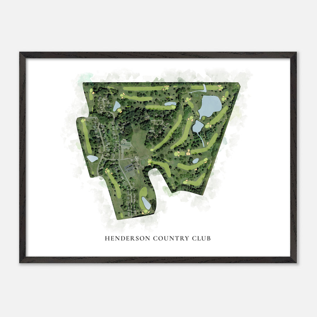 Print of Henderson Country Club Classic Map