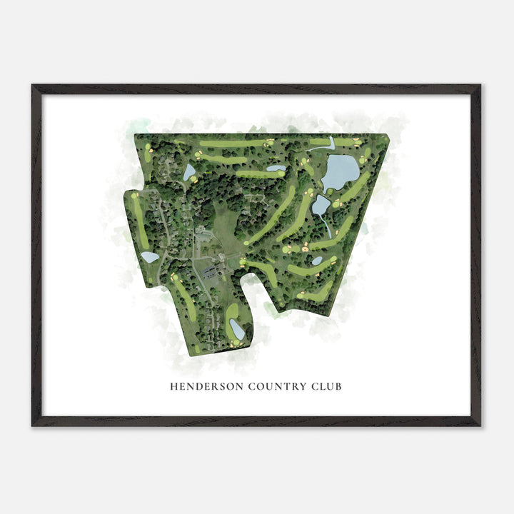 Print of Henderson Country Club Classic Map