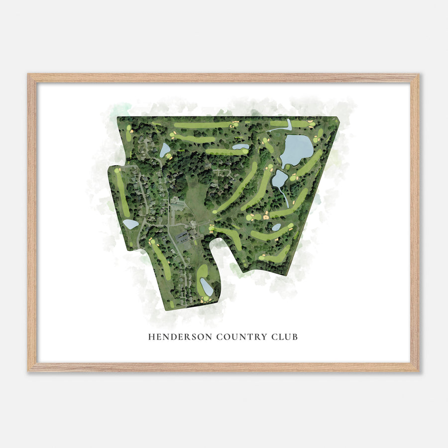 Print of Henderson Country Club Classic Map