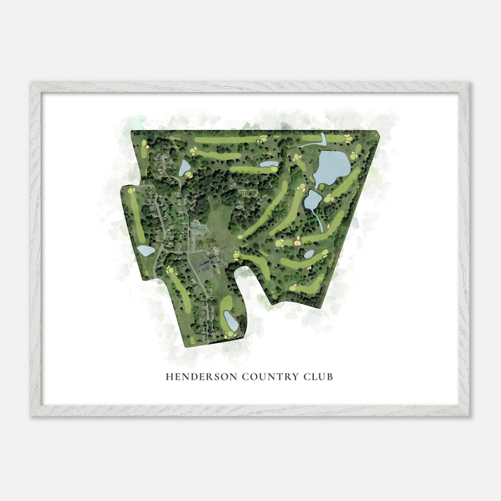 Print of Henderson Country Club Classic Map