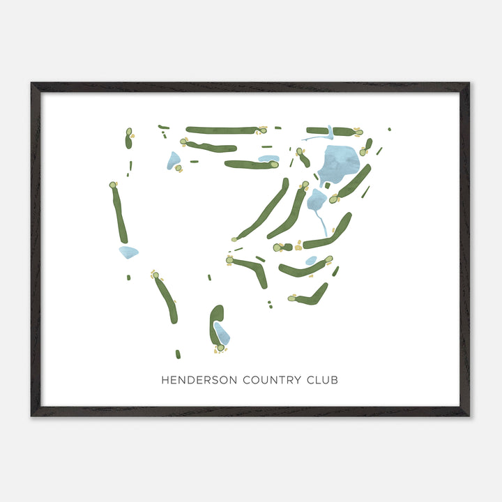 Print of Henderson Country Club Modern Map