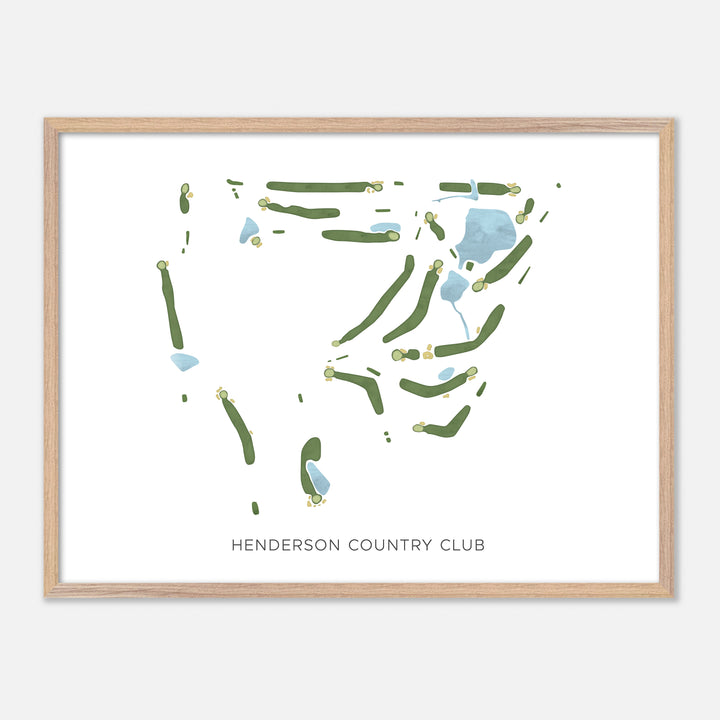 Print of Henderson Country Club Modern Map