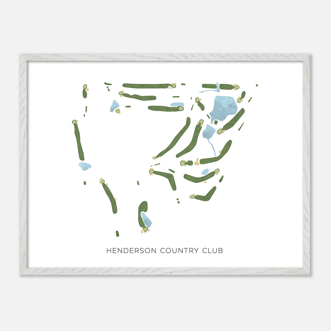 Print of Henderson Country Club Modern Map