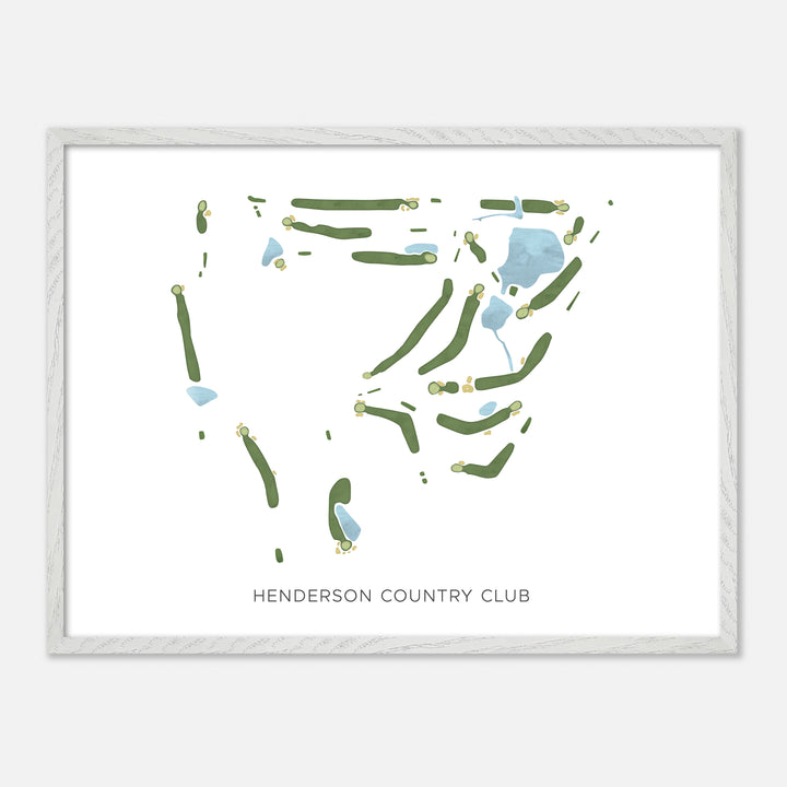 Print of Henderson Country Club Modern Map