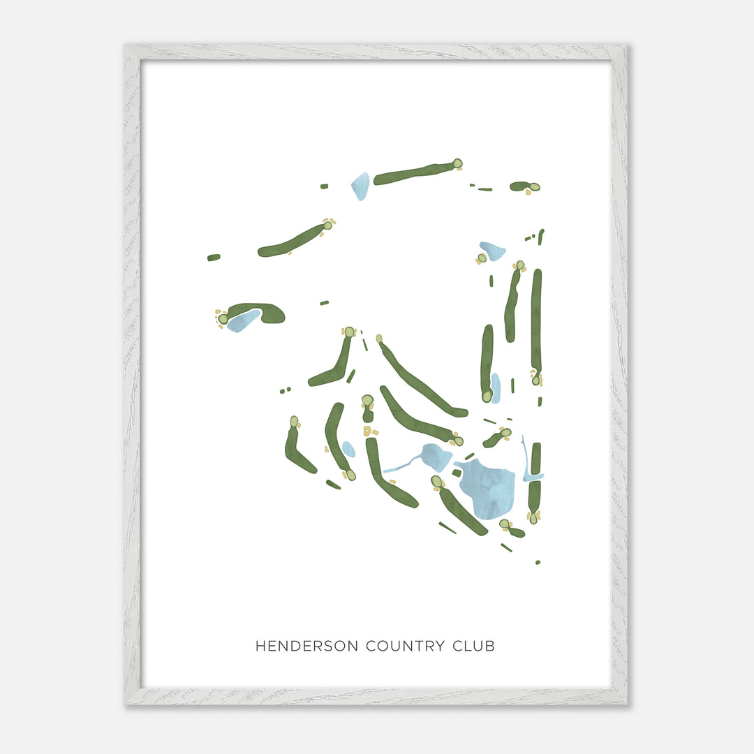 Print of Henderson Country Club Modern Map