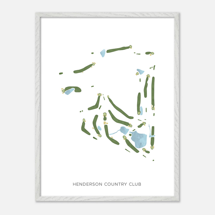 Print of Henderson Country Club Modern Map