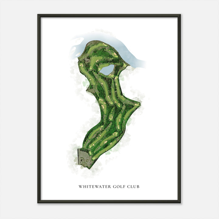 Print of Whitewater Golf Club Classic Map