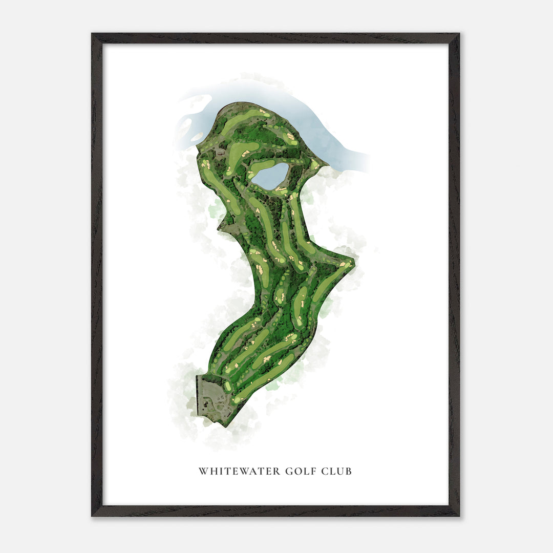 Print of Whitewater Golf Club Classic Map