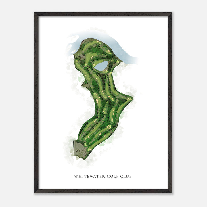 Print of Whitewater Golf Club Classic Map