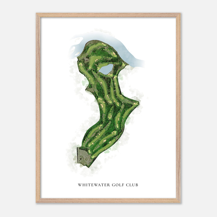 Print of Whitewater Golf Club Classic Map