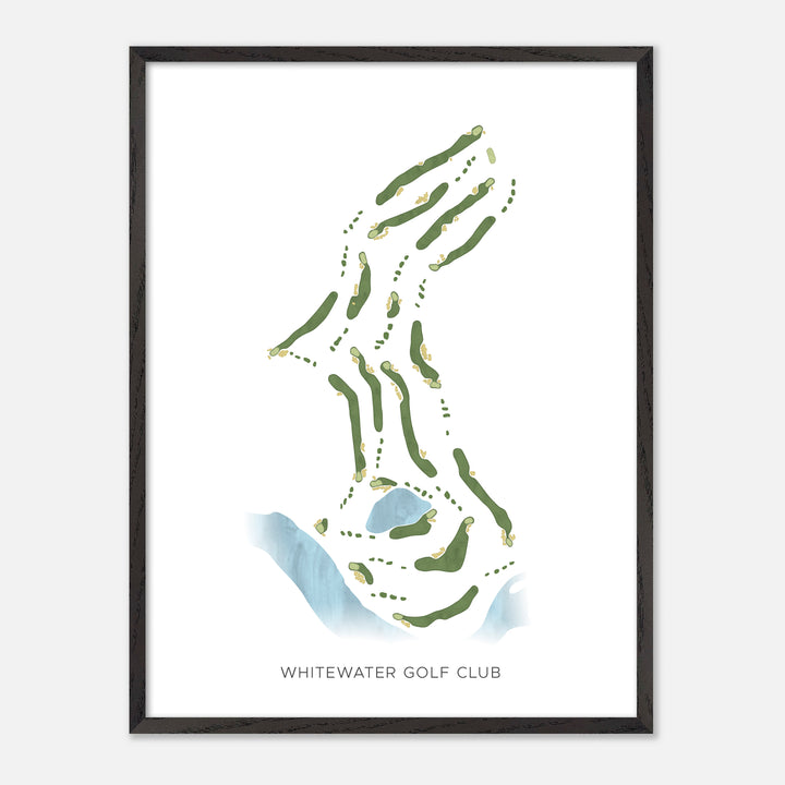 Print of Whitewater Golf Club Modern Map
