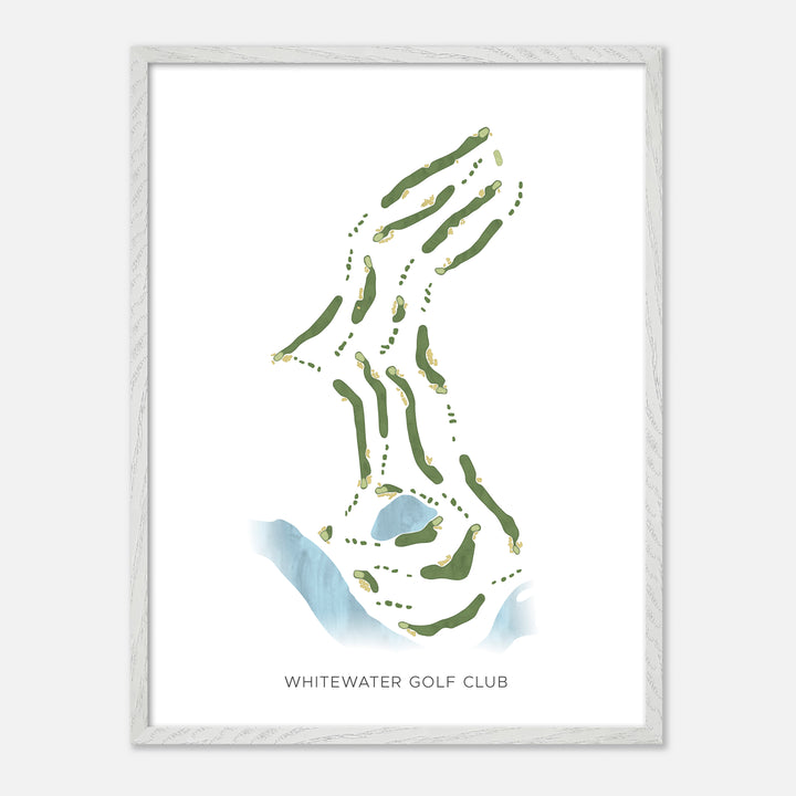 Print of Whitewater Golf Club Modern Map