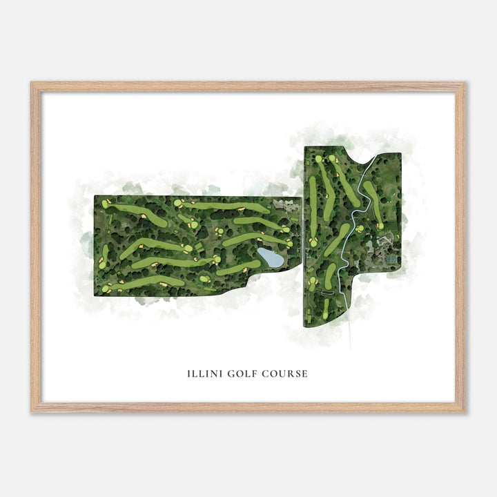 Print of Illini Golf Course Classic Map