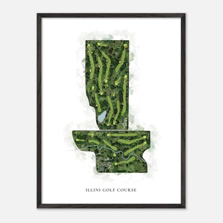 Print of Illini Golf Course Classic Map